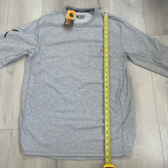 Carhartt RUNX Force Relaxed Fit Long Sleeve Shirt Men’s Size Medium Gray NWT - Picture 7 of 9